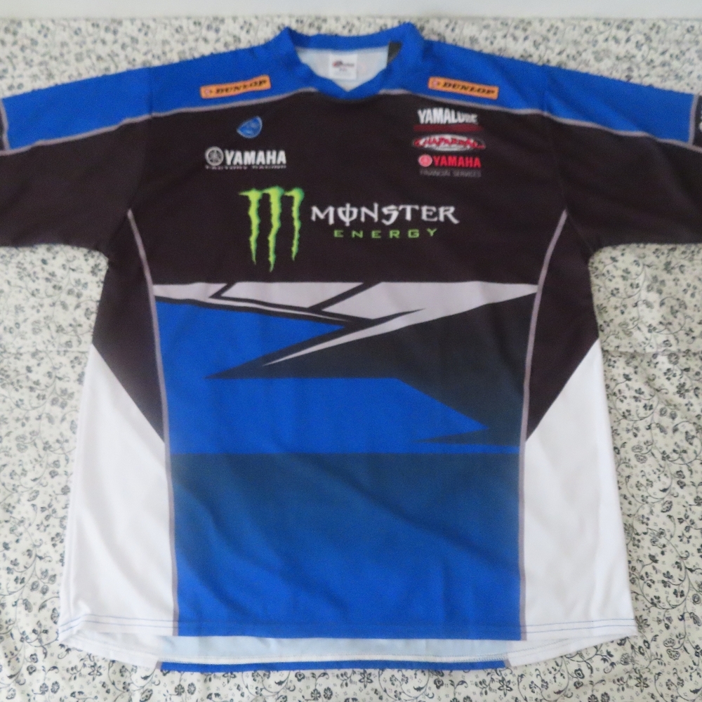 Outer Circle YAMAHA FACTORY RACING Team CF-1 2XL Blue Monster Energy Sponsor